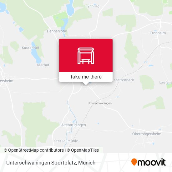 Unterschwaningen Sportplatz map