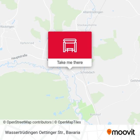 Карта Wassertrüdingen Oettinger Str.