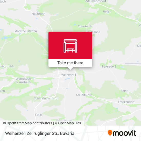 Weihenzell Zellrüglinger Str. map