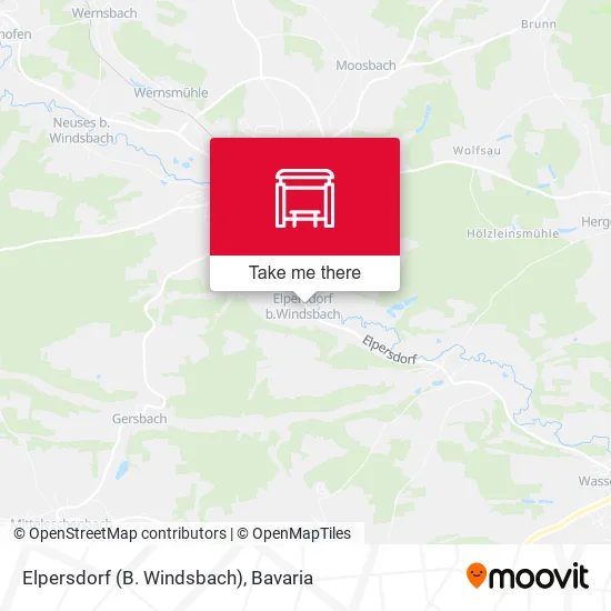Карта Elpersdorf (B. Windsbach)