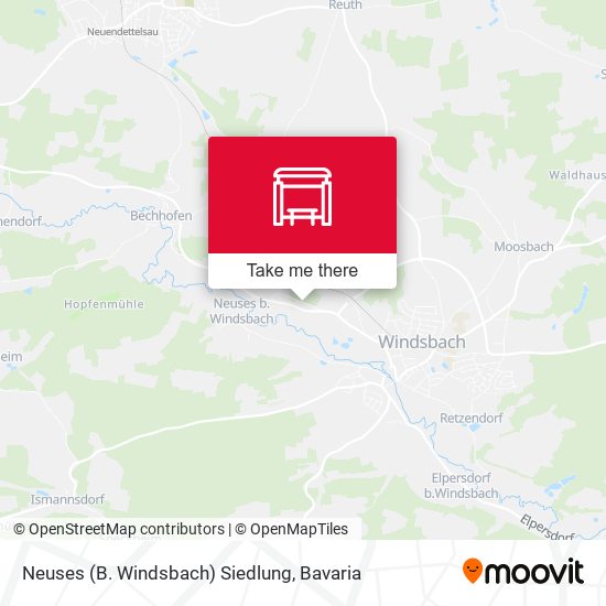 Neuses (B. Windsbach) Siedlung map