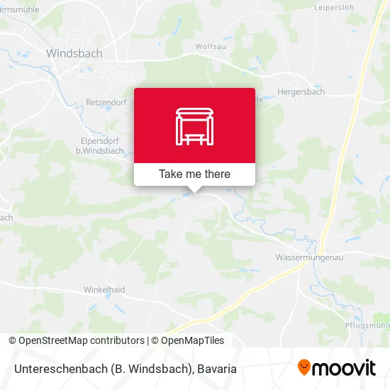 Карта Untereschenbach (B. Windsbach)