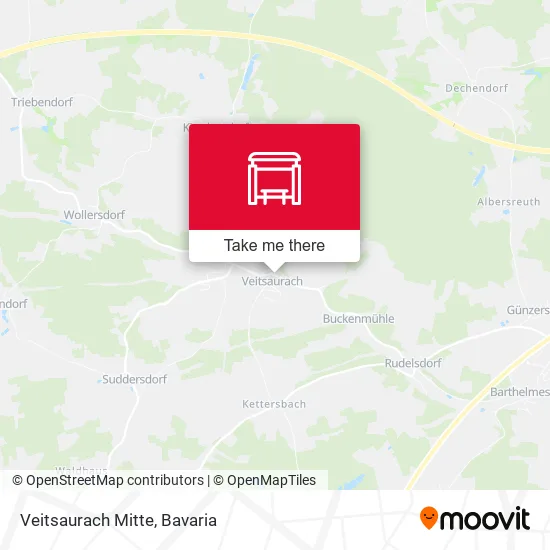 Карта Veitsaurach Mitte