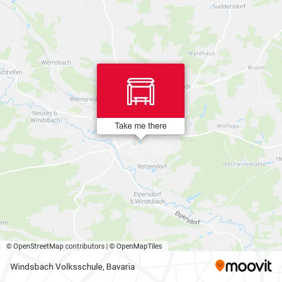 Карта Windsbach Volksschule