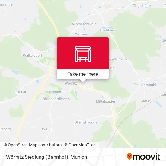 Карта Wörnitz Siedlung (Bahnhof)