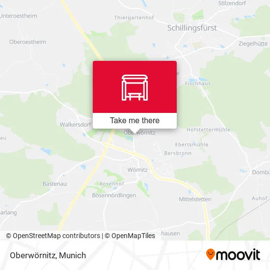 Карта Oberwörnitz