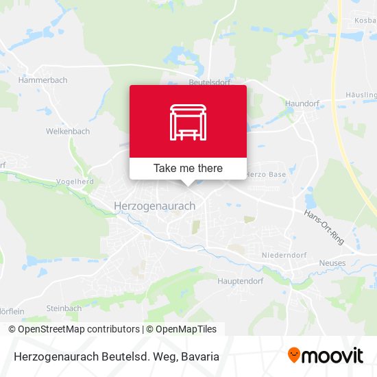 Herzogenaurach Beutelsd. Weg map