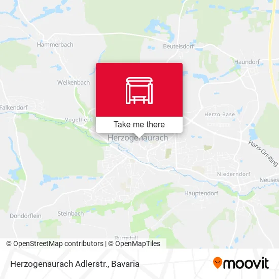 Карта Herzogenaurach Adlerstr.