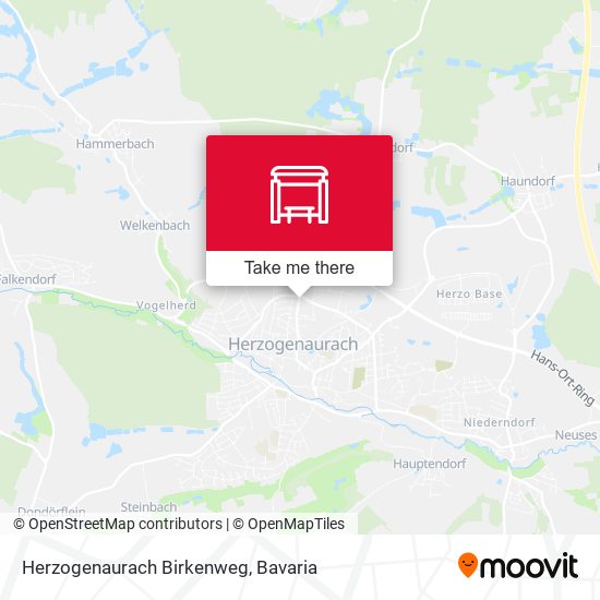 Herzogenaurach Birkenweg map