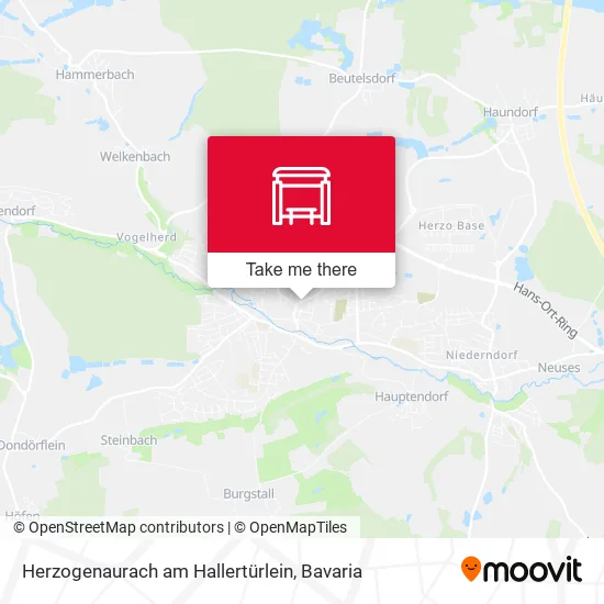 Карта Herzogenaurach am Hallertürlein