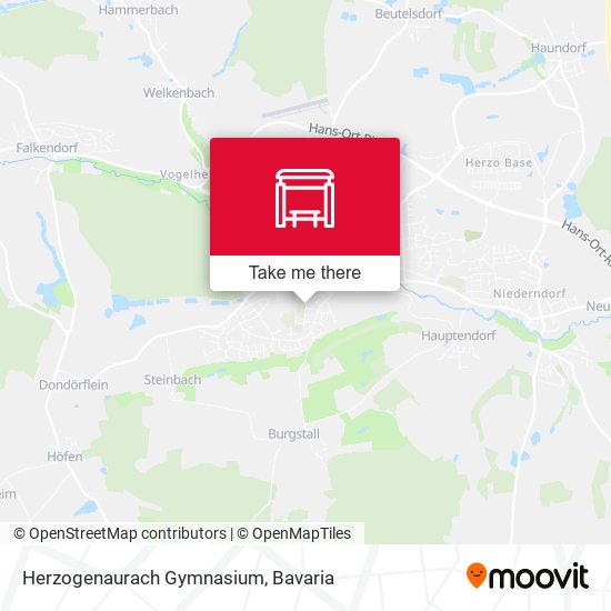 Herzogenaurach Gymnasium map