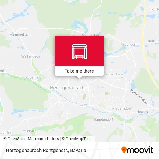 Карта Herzogenaurach Röntgenstr.