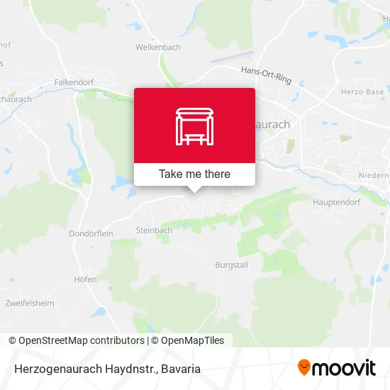 Карта Herzogenaurach Haydnstr.