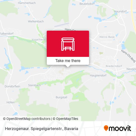 Herzogenaur. Spiegelgartenstr. map