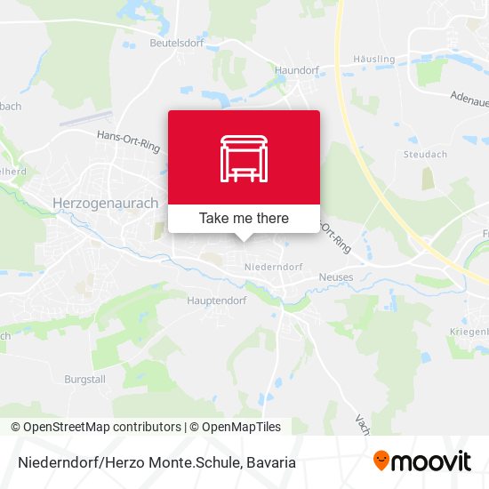 Niederndorf/Herzo Monte.Schule map