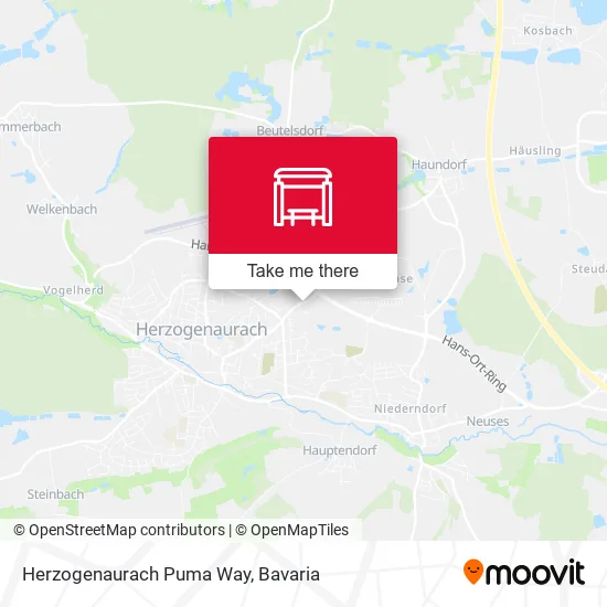 Карта Herzogenaurach Puma Way