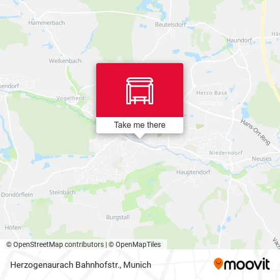Карта Herzogenaurach Bahnhofstr.
