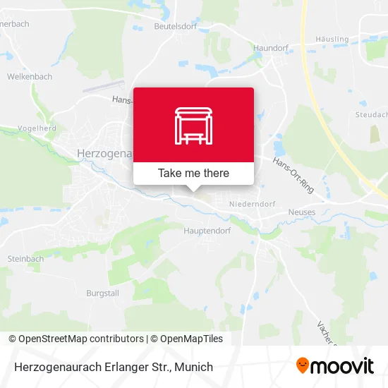 Карта Herzogenaurach Erlanger Str.