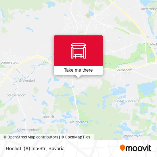 Карта Höchst. (A) Ina-Str.