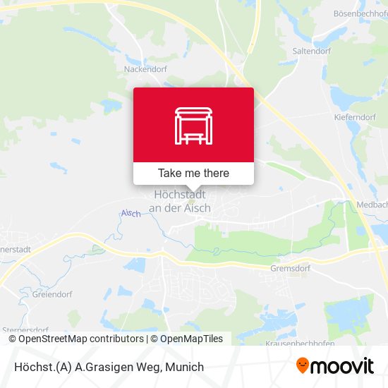 Höchst.(A) A.Grasigen Weg map