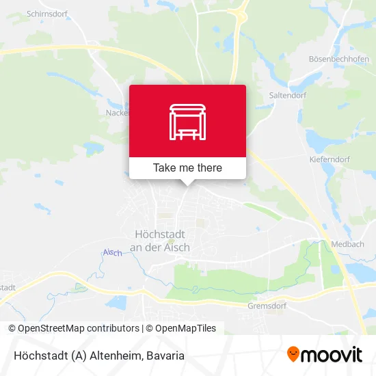 Карта Höchstadt (A) Altenheim