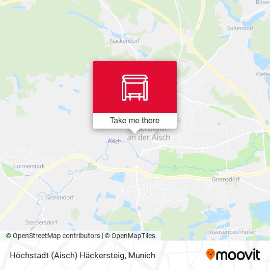 Höchstadt (Aisch) Häckersteig map