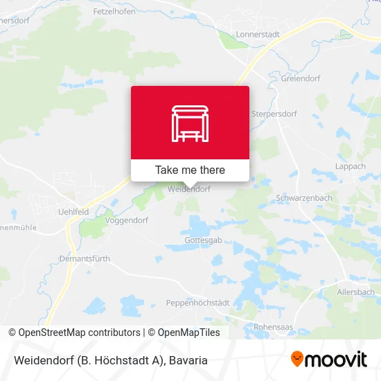 Карта Weidendorf (B. Höchstadt A)
