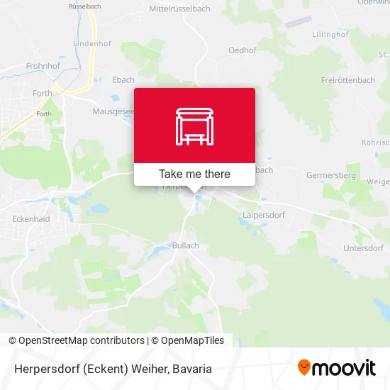 Карта Herpersdorf (Eckent) Weiher