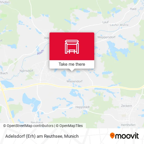 Карта Adelsdorf (Erh) am Reuthsee