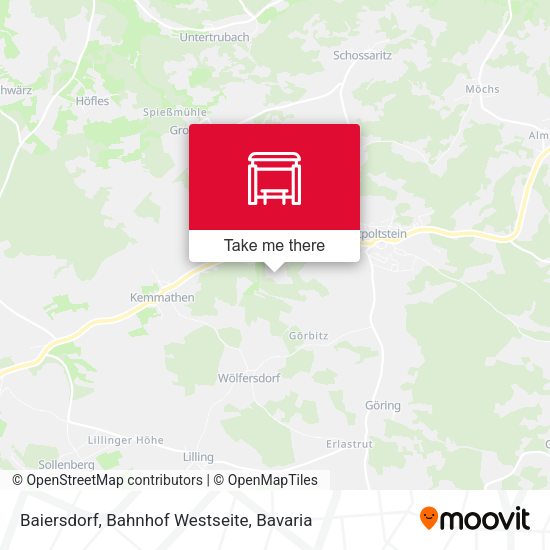 Baiersdorf, Bahnhof Westseite map