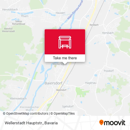 Карта Wellerstadt Hauptstr.