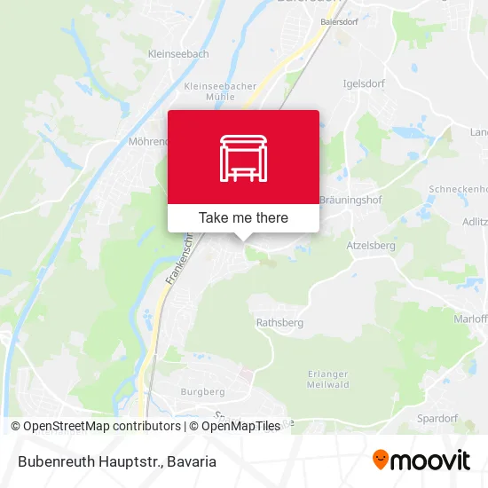 Карта Bubenreuth Hauptstr.