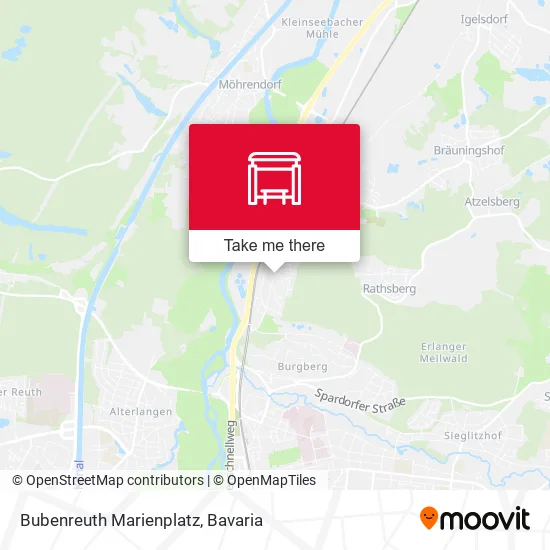 Карта Bubenreuth Marienplatz