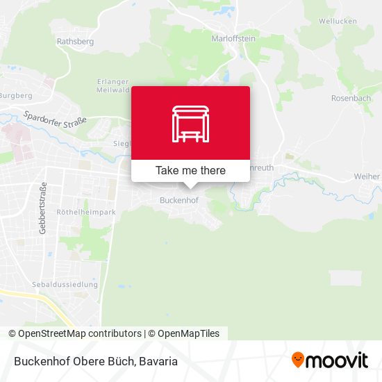 Buckenhof Obere Büch map