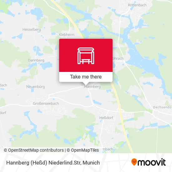 Карта Hannberg (Heßd) Niederlind.Str