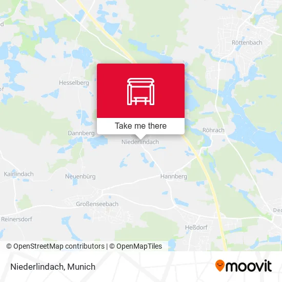 Карта Niederlindach