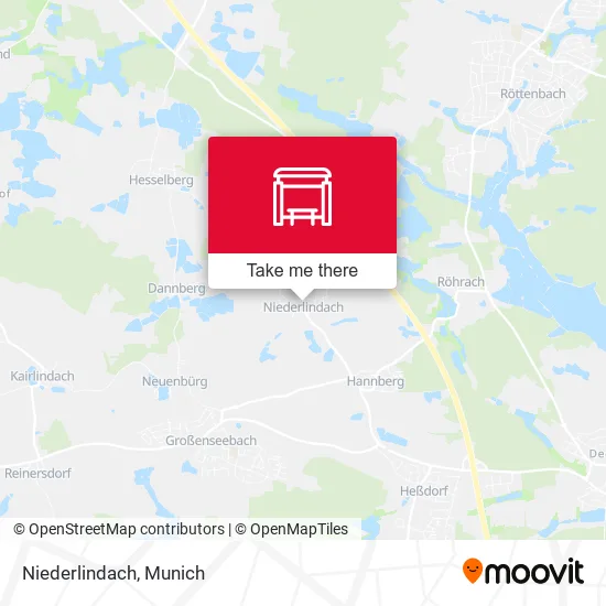 Карта Niederlindach