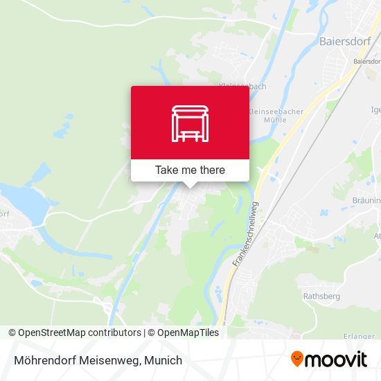 Möhrendorf Meisenweg map