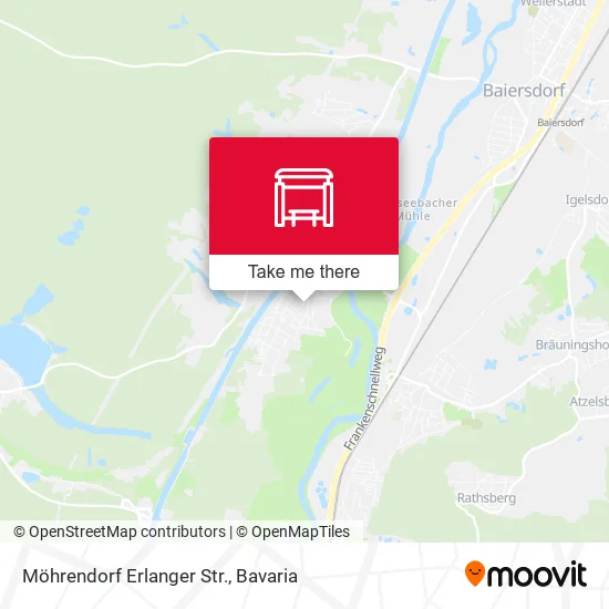 Карта Möhrendorf Erlanger Str.