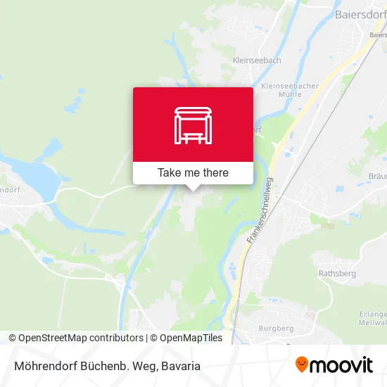 Карта Möhrendorf Büchenb. Weg