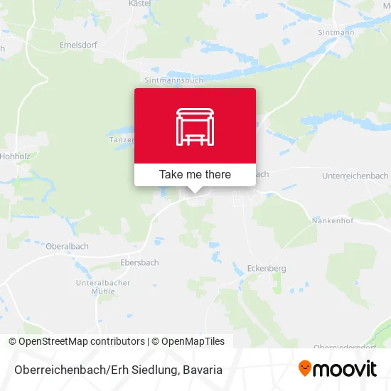 Карта Oberreichenbach/Erh Siedlung