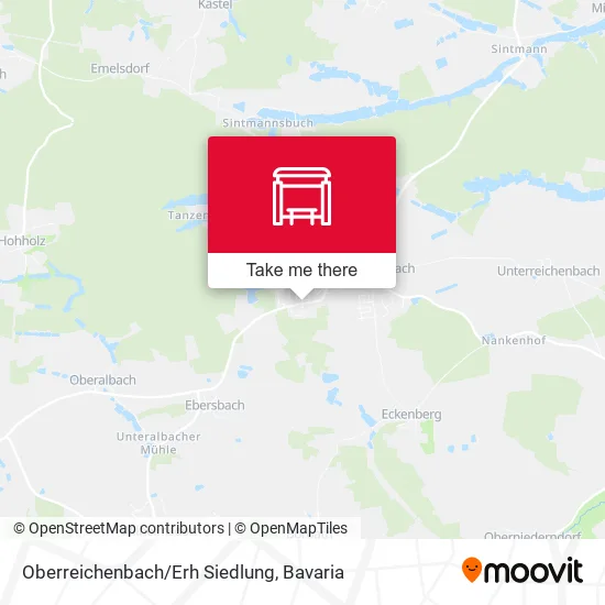 Карта Oberreichenbach/Erh Siedlung