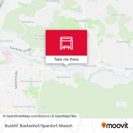 Карта Busbhf. Buckenhof/Spardorf