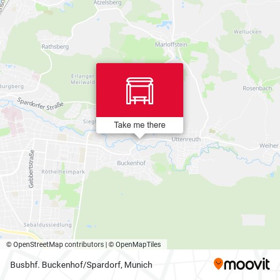 Карта Busbhf. Buckenhof/Spardorf