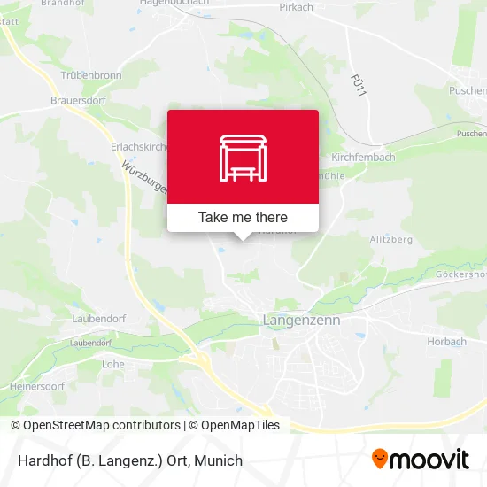 Карта Hardhof (B. Langenz.) Ort