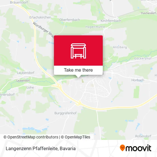 Карта Langenzenn Pfaffenleite