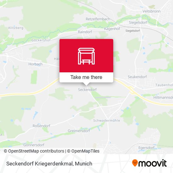 Seckendorf Kriegerdenkmal map