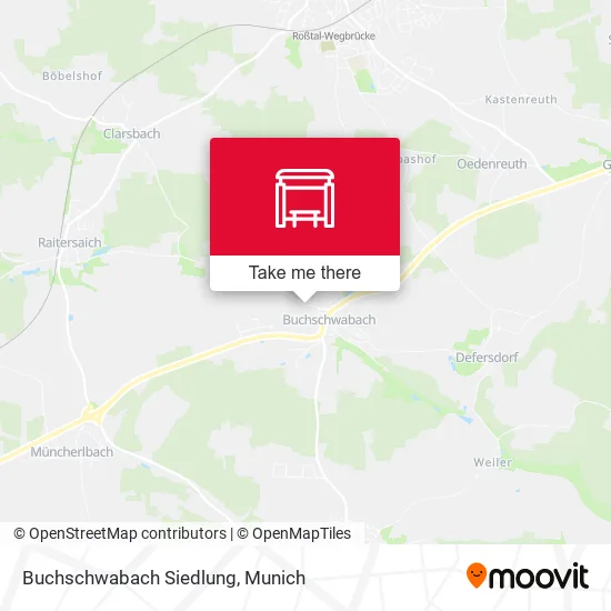 Buchschwabach Siedlung map