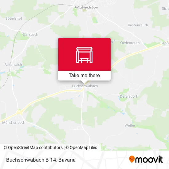 Карта Buchschwabach B 14