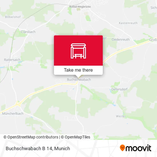 Карта Buchschwabach B 14